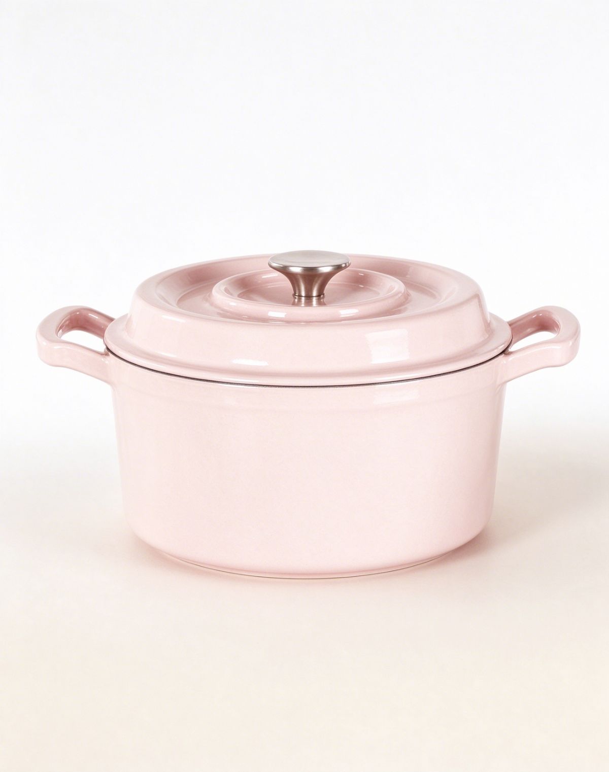 Large Ear Enameled Cast Iron Casserole