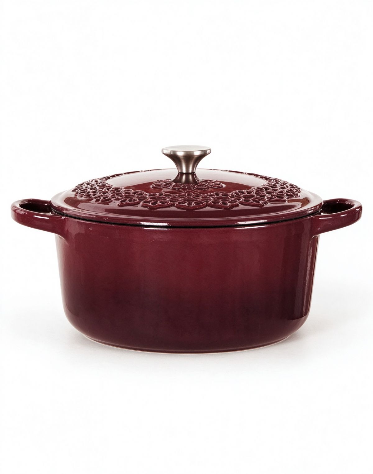 Lace Stewed Enameled Cast Iron Pot
