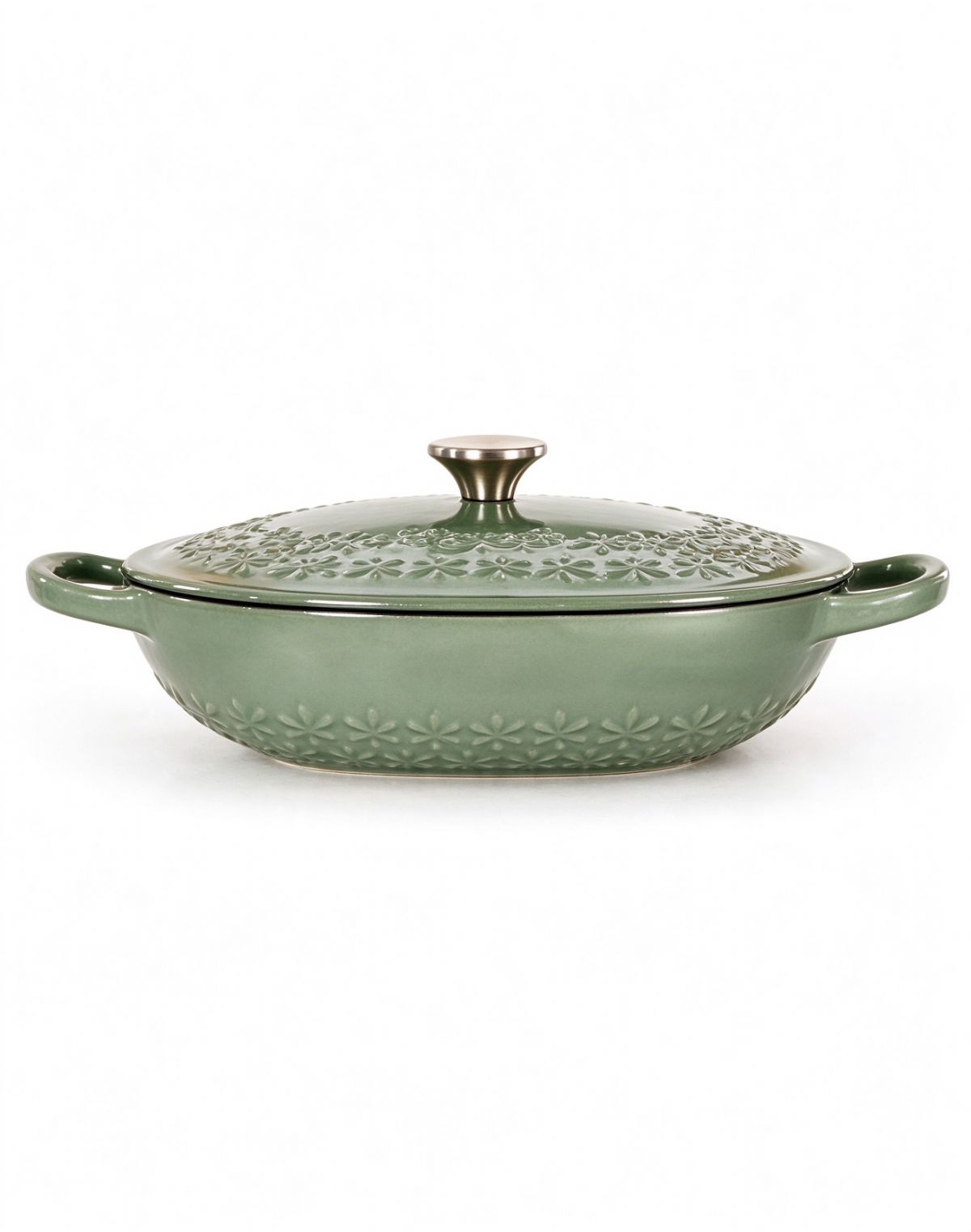 Embossed Oval Seafood Pot